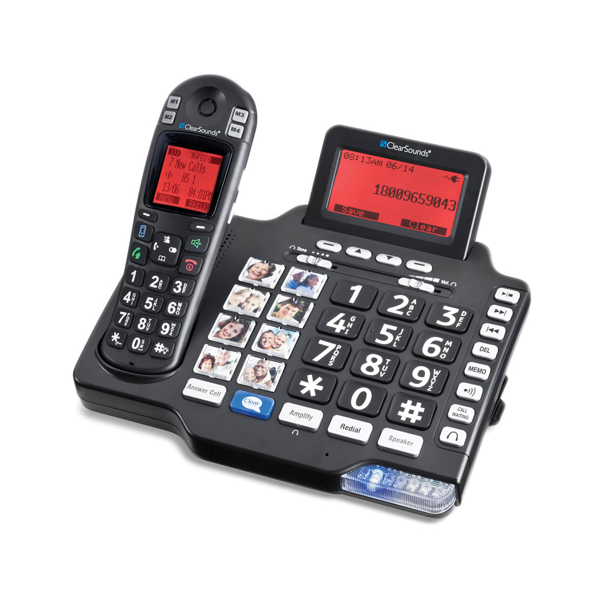 ClearSounds iConnect A1600BT Amplified Cordless Phone with Bluetooth